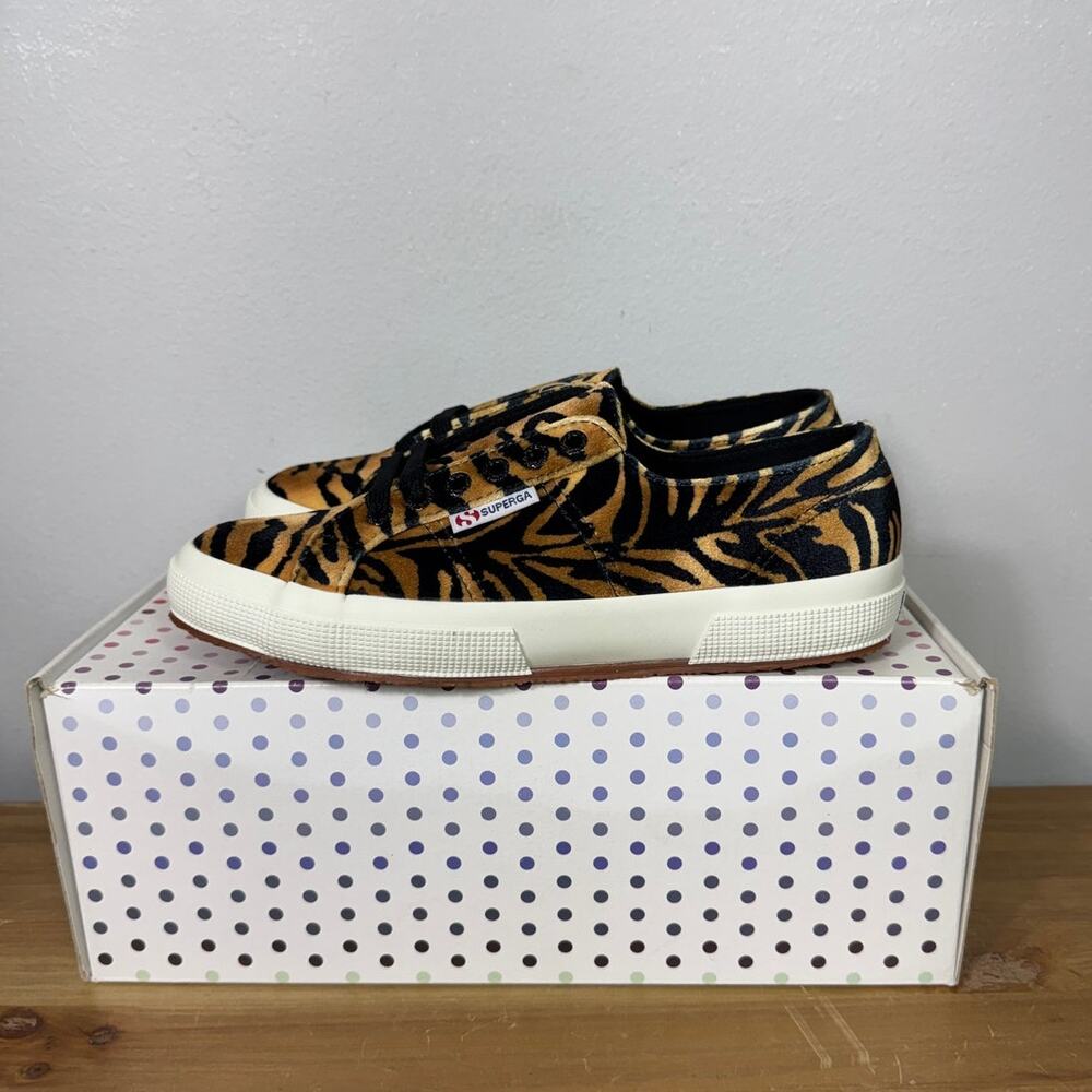 New Superga 2750 Fanvelvetw Sneakers Cog Zebra Women's 8.5 - Picture 5 of 10